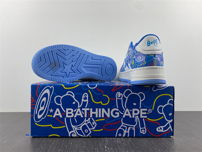 A Bathing Ape Bape Sta Medicom Toy Bearbrick Camo Blue