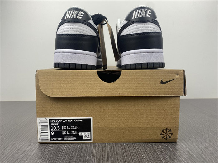 nike dunk low next nature white black dd1873-102