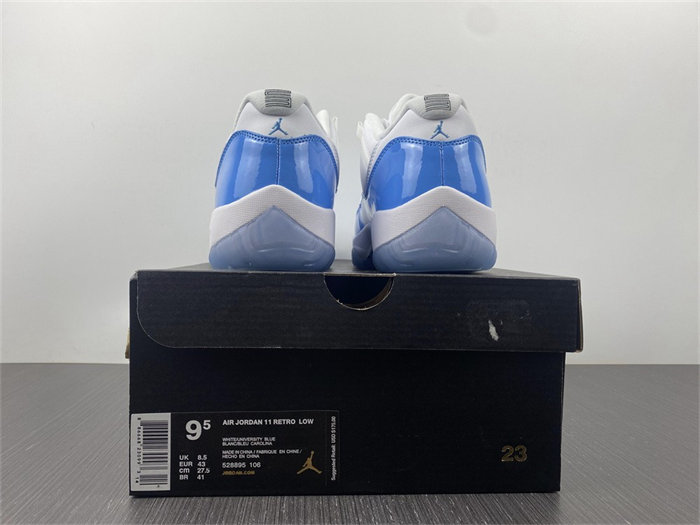 jordan 11 retro low university blue 528895-106