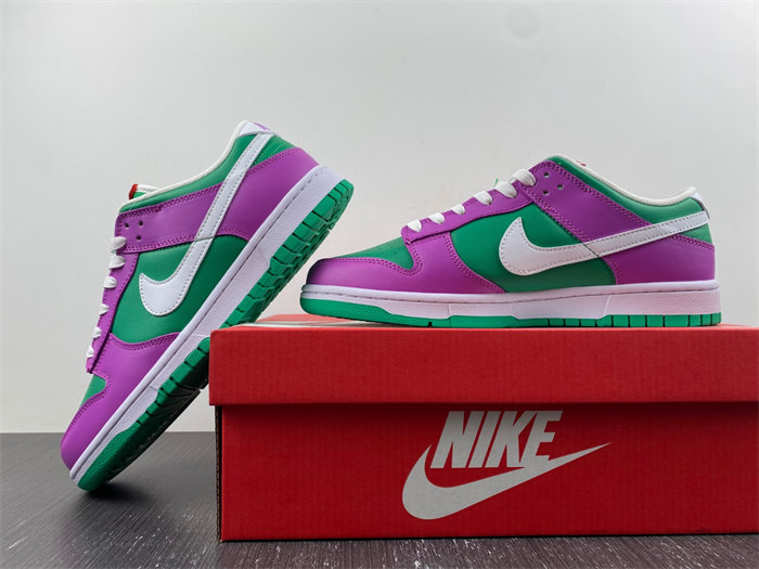 nike dunk low stadium green fuchsia fd9924-311