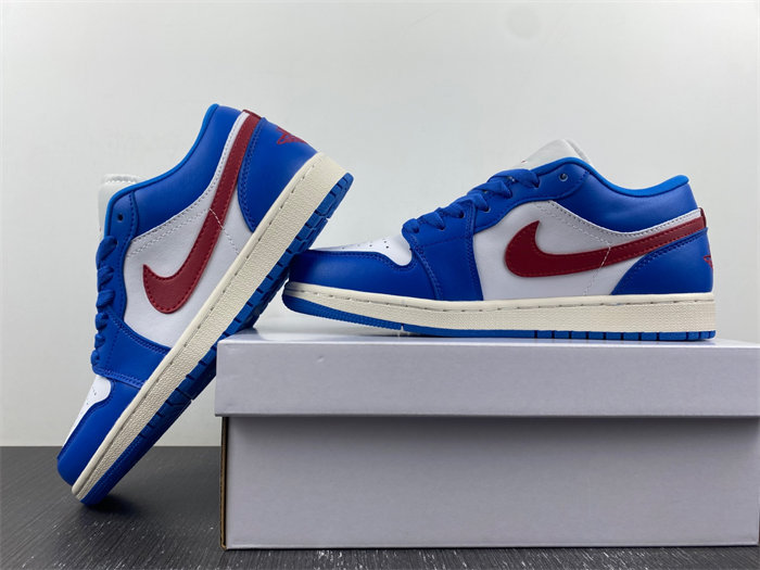 jordan 1 low sport blue gym red dc0774-416