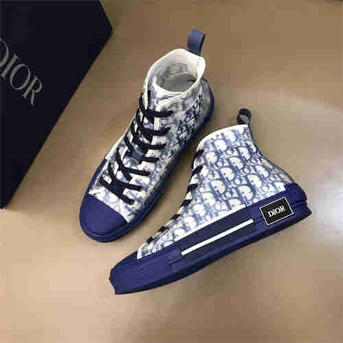 DR B23 HIGH TOP OBLIQUE SNEAKER BLUE