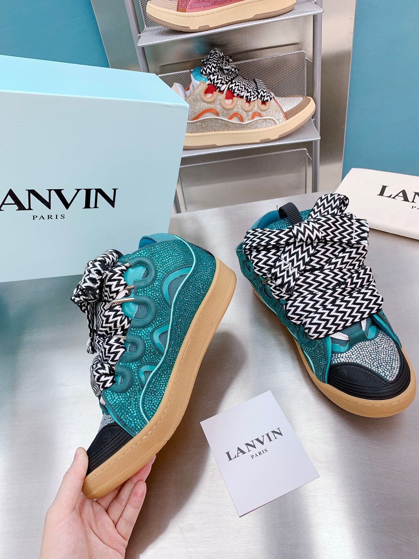 lanvin curb sneaker 25