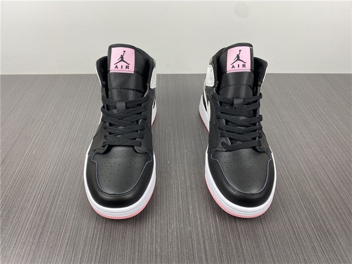 jordan1 mid arctic pink black 555112-061