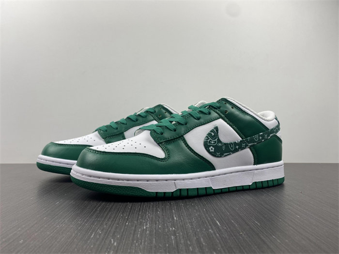 nike dunk low essential paisley pack green dh4401-102