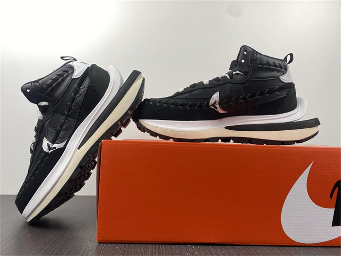 nike vaporwaffle sacai jean paul gaultier black white