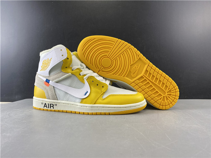 jordan1 retro off-white yellow aq0818-149