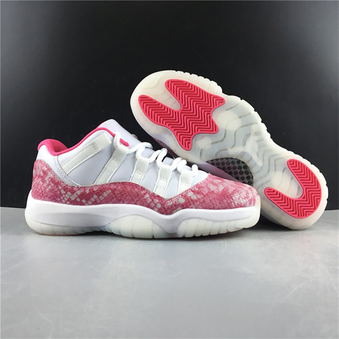 jordan 11 retro low pink snakeskin ah7860-106