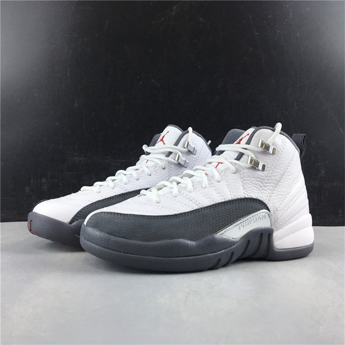 jordan 12 retro white dark grey153265-160