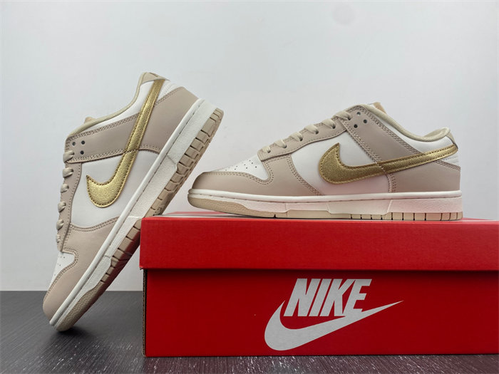 nike dunk low phantom metallic gold dx5930-001