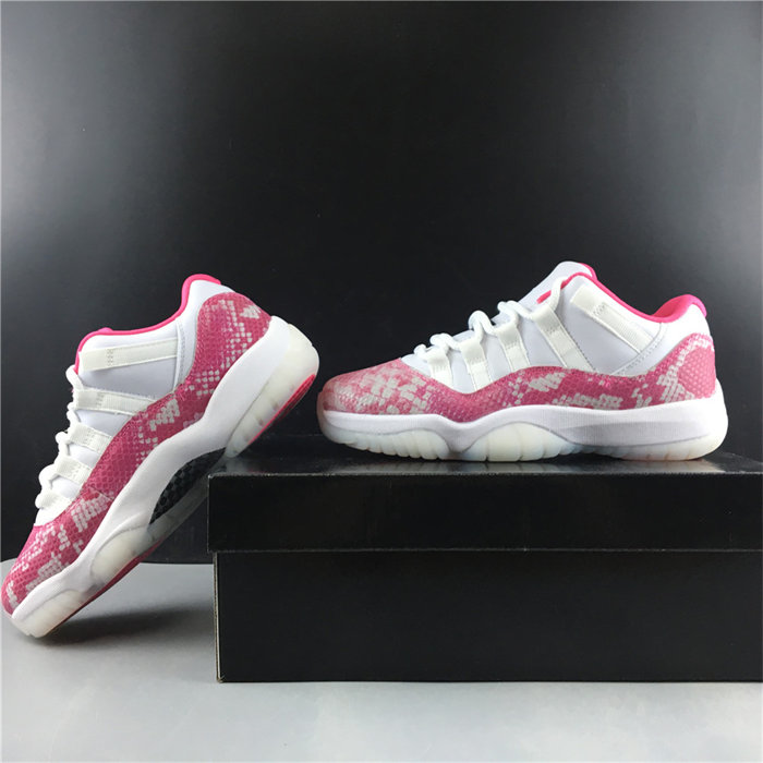 jordan 11 retro low pink snakeskin ah7860-106