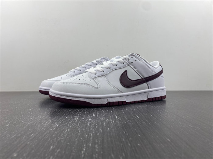 nike dunk low retro white night maroon dv0831-102