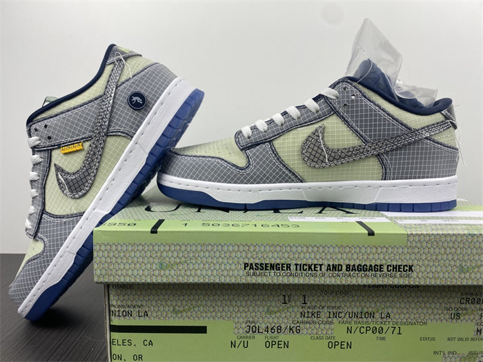 nike dunk low union passport pack pistachio dj9649-401