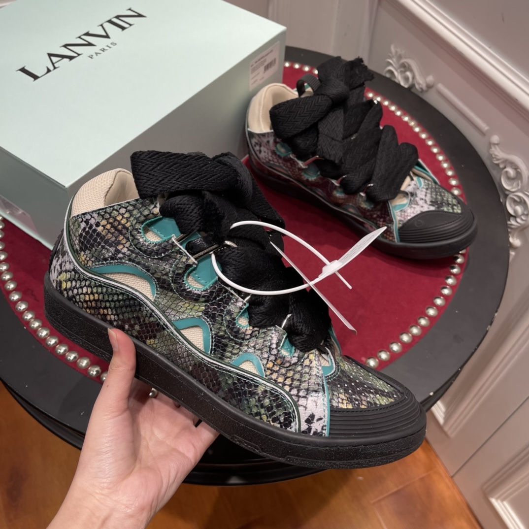 lanvin curb sneaker