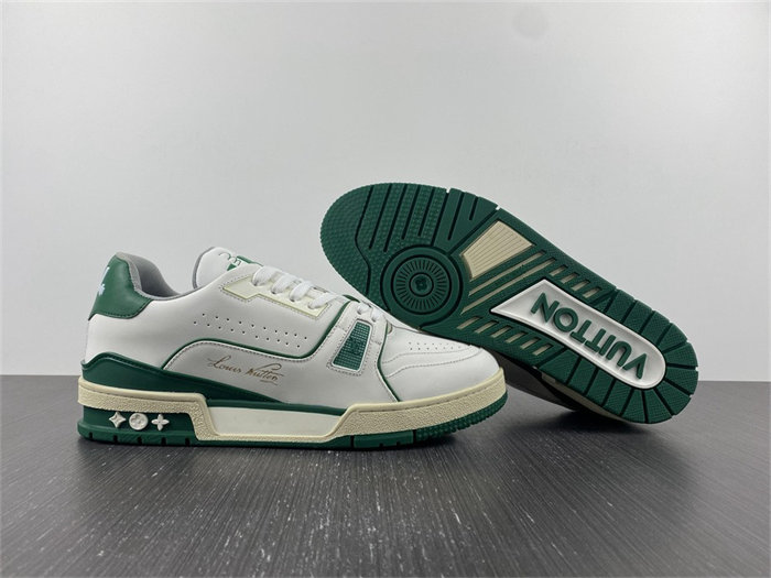 L**V Trainer Sneaker Low White Green 1A54HM