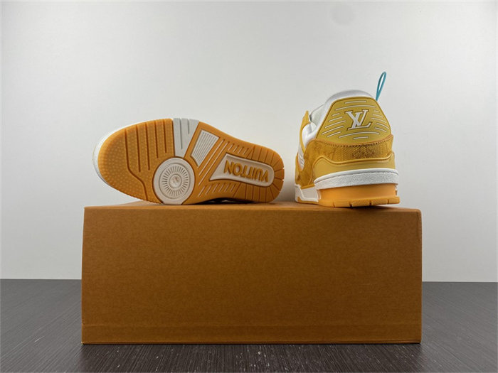 l**is V*t*n trainer yellow monogram denim white 1a9jhb