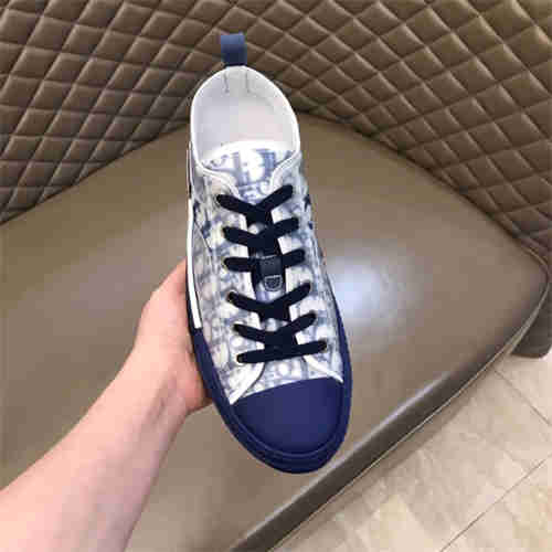 D***R B23 LOW TOP OBLIQUE SNEAKER BLUE