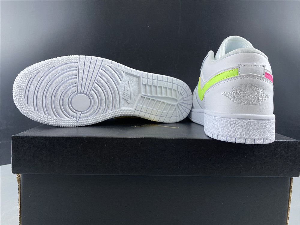 Jordan1 Low White Neon CW7035-100