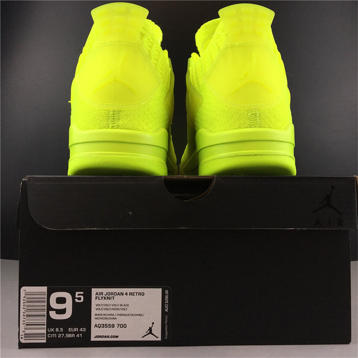 jordan 4 retro flyknit volt aq3559-700