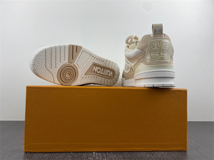 l**v skate sneaker beige white 1aarqh