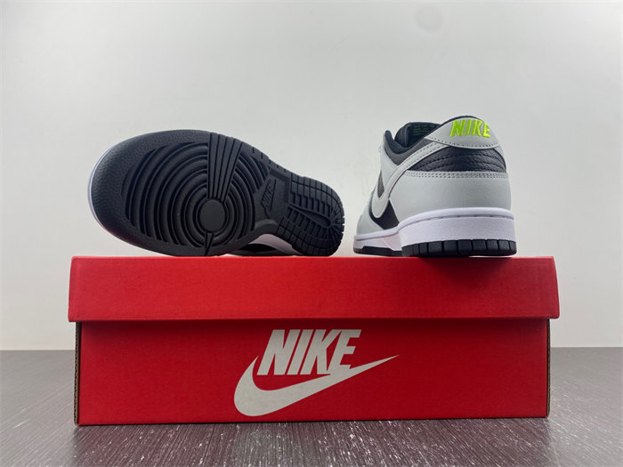 nike dunk low grey panda volt fd9756-001