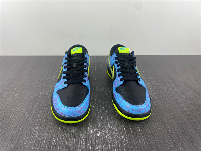 nike dunk low se acid wash baltic blue volt dv1694-900