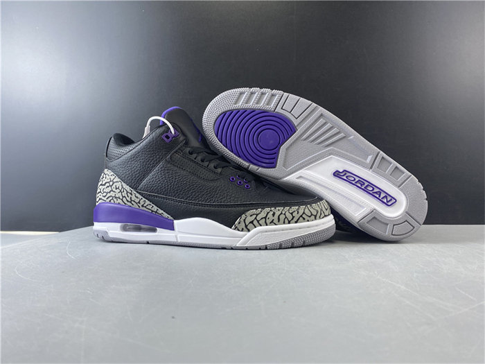 jordan3 black court purple ct8532-050