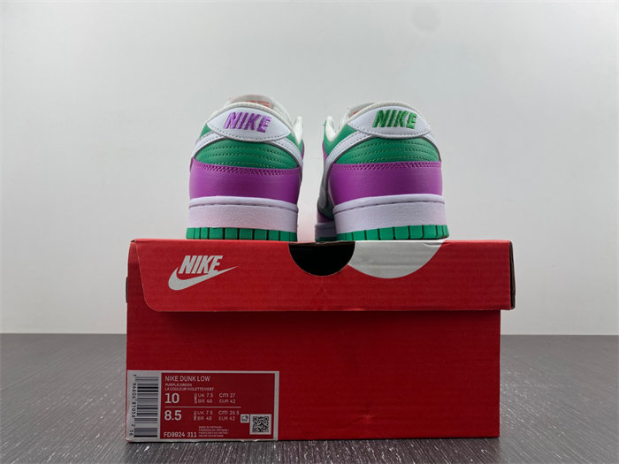 nike dunk low stadium green fuchsia fd9924-311