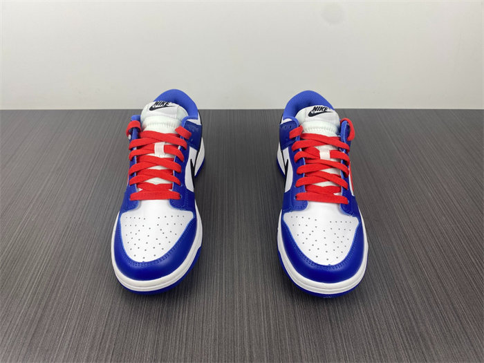 nike dunk low bright crimson game royal cw1590-104