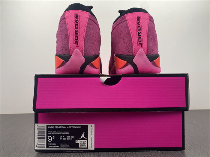 jordan 14 retro low shocking pink dh4121-600