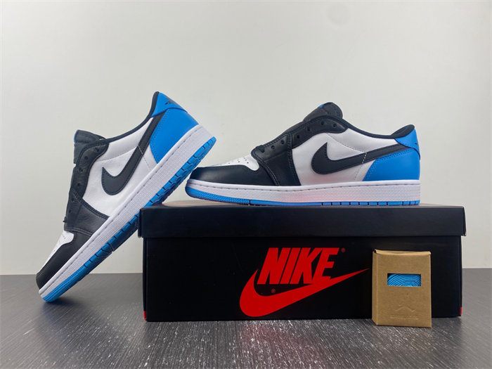 Jordan 1 Retro Low OG Black Dark Powder Blue CZ0790-104