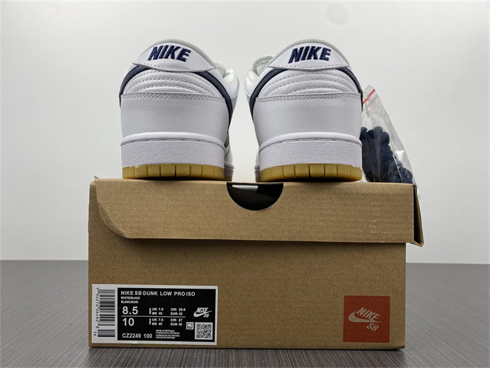 nike sb dunk low orange label white navy cz2249-100