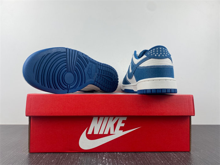 nike dunk low industrial blue sashiko dv0834 101