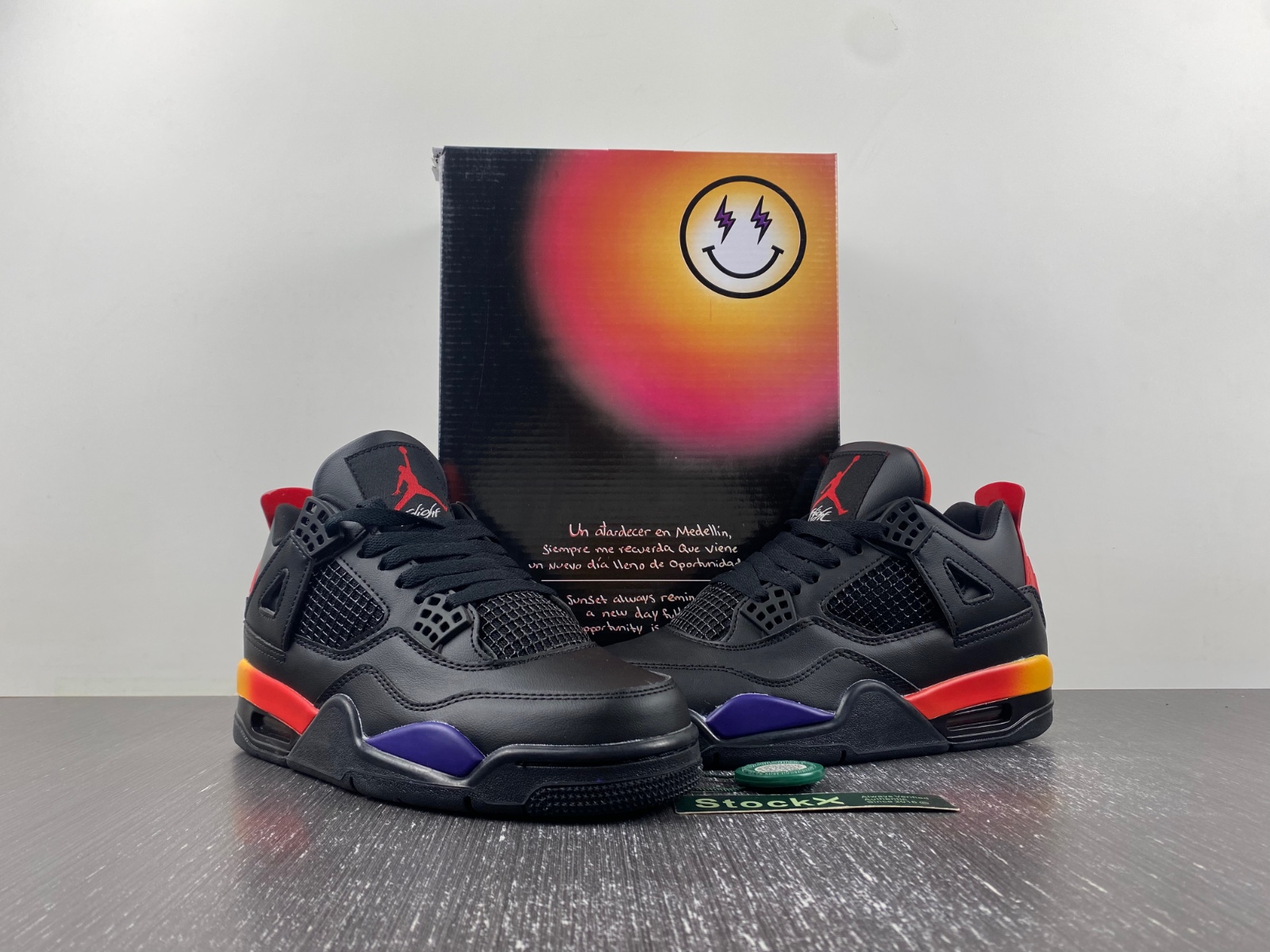 Air Jordan 4 black iridescent