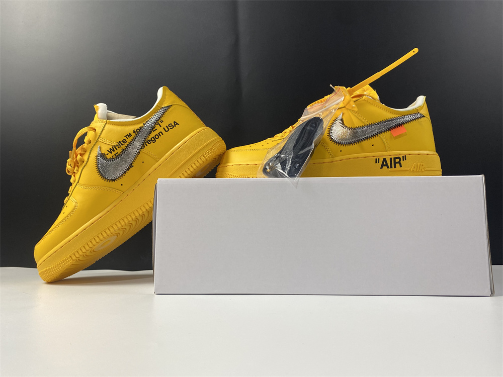 Off-White x Nike Air Force 1 “University Gold”