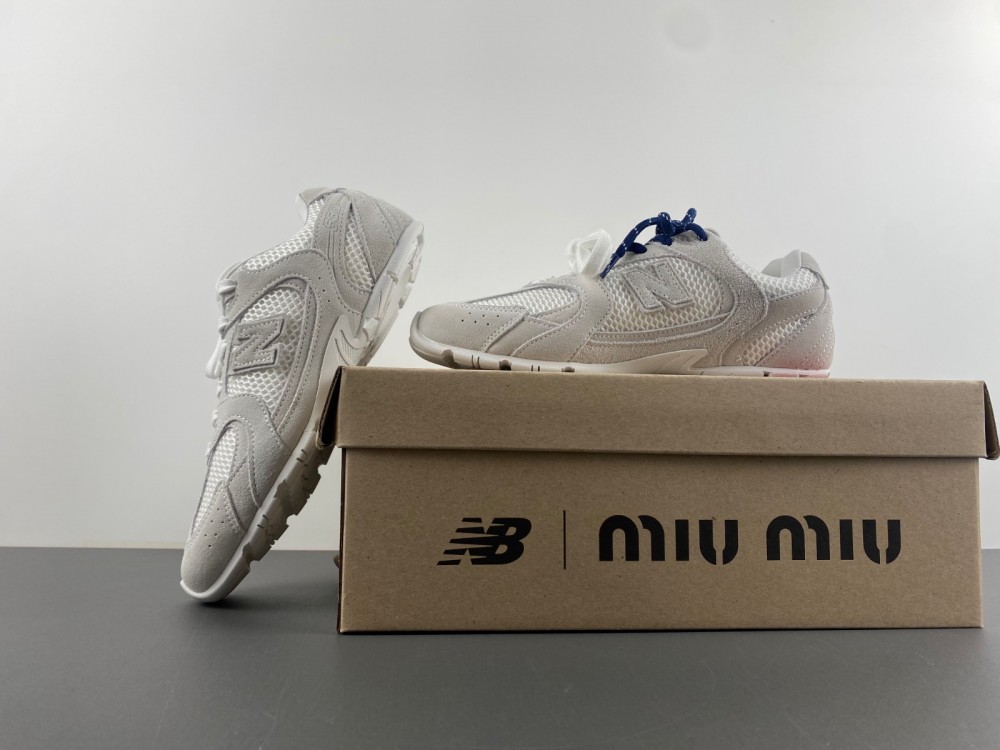 New Balance X Miu Miu 530 SL suede and mesh sneakers