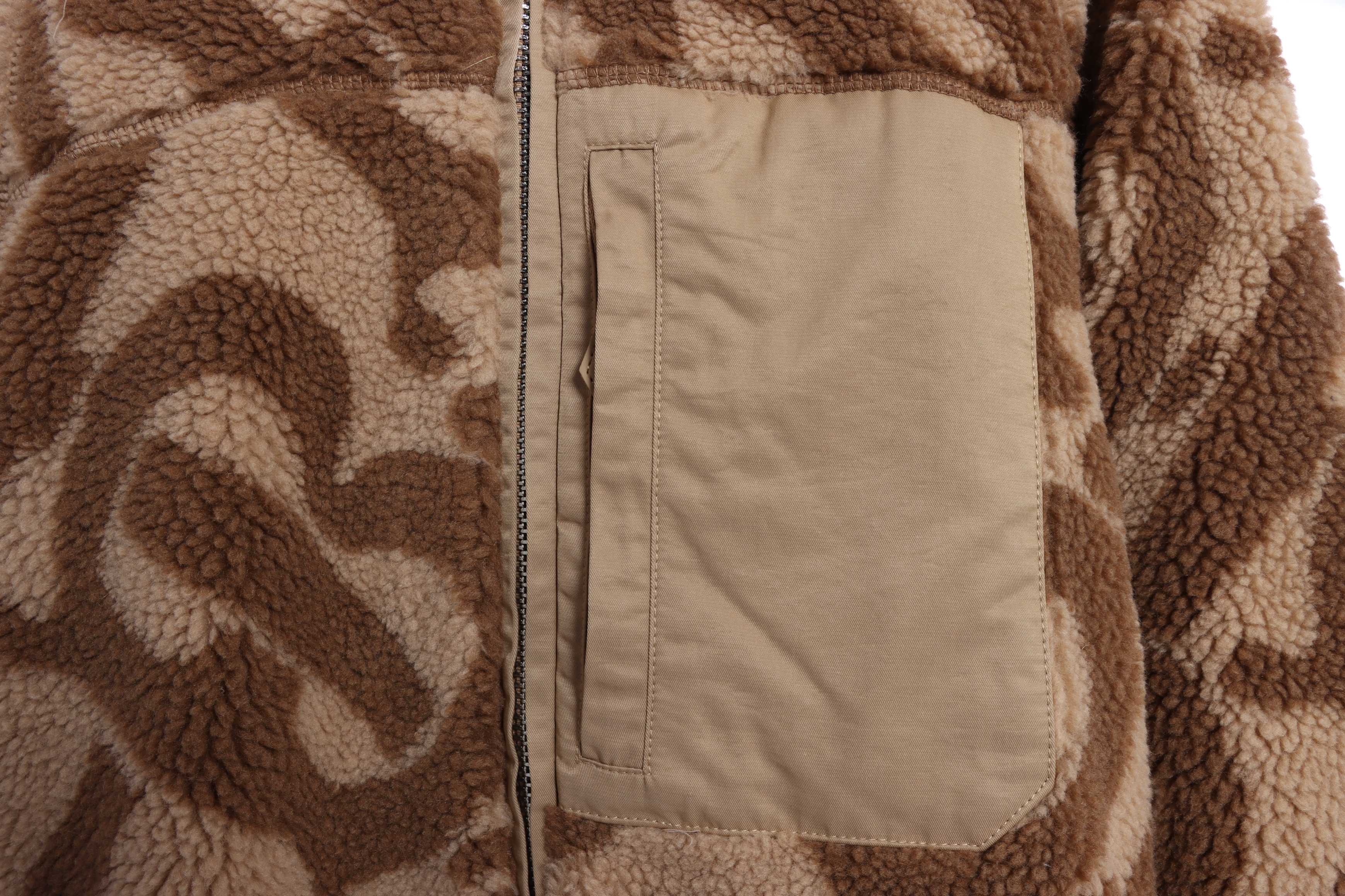 BBy Teddy Sherpa Print Zipper Jacket 2022