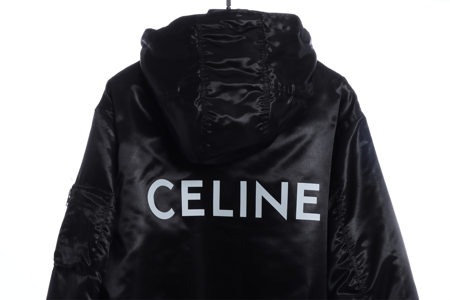 C3l1ne satin nylon bomber jacket padded jacket