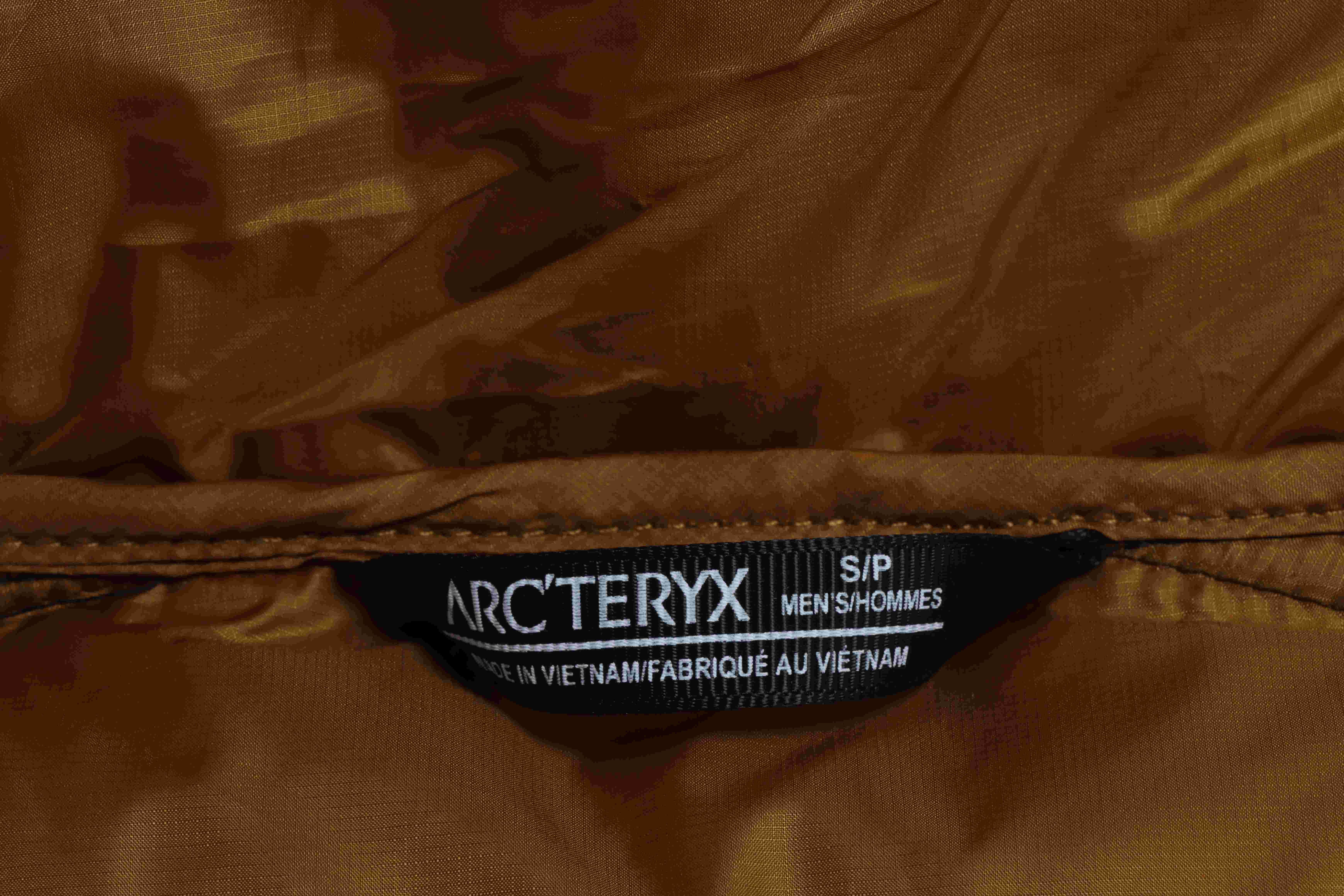 Arct3ryx Th0orium Black Gold Embroidered Logo Down Jacket