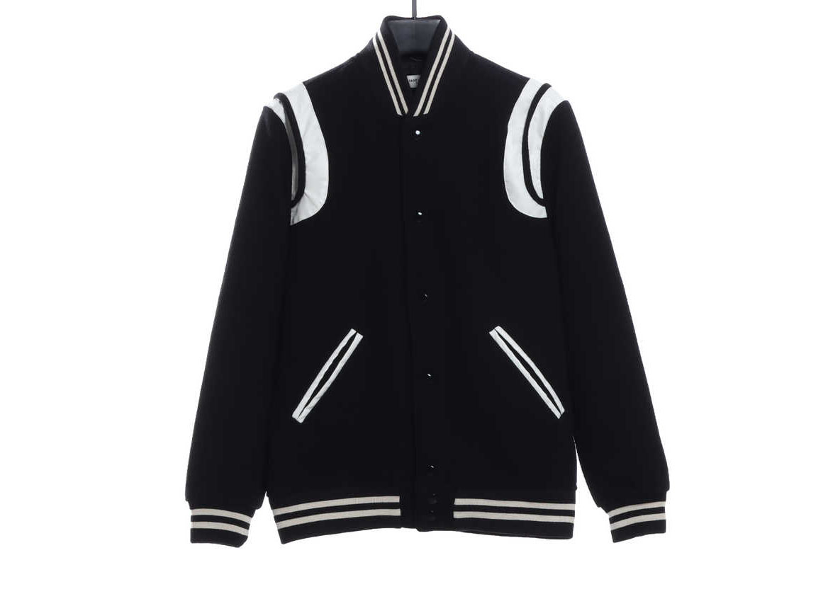 SLP Saint Laur Classic Leather Baseball Jersey