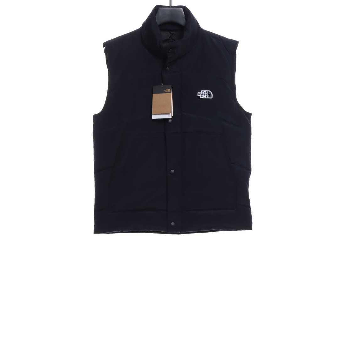 The North Face chest patch micro label down vest