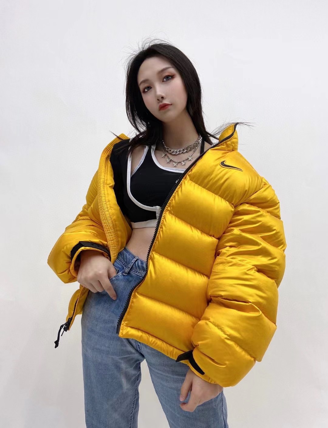 NK 𝐱 𝐃𝐫𝐚𝐤𝐞 𝐍𝐨𝐜𝐭𝐚 Collection co-branded stand-up collar down jacket