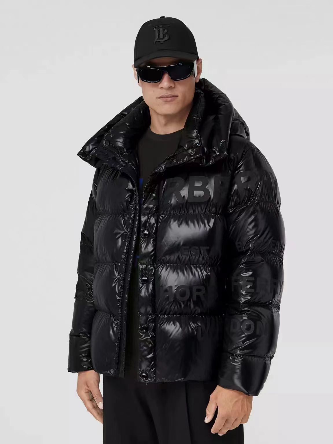 Burbry London Thick Rubber Print Down Jacket Down Jacket