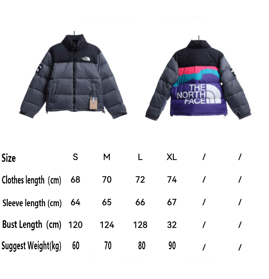 The North face colorful snow mountain print down jacket 2021