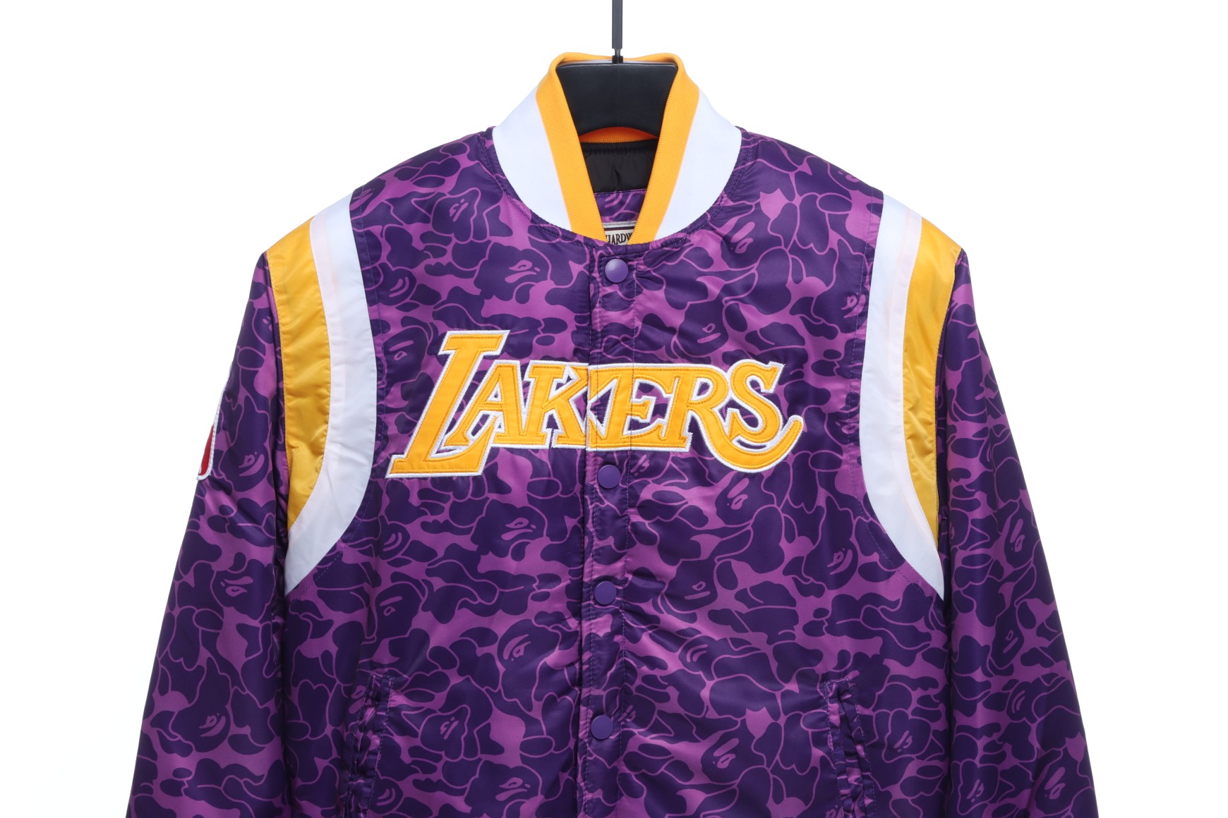 BAPE joint Zijin Lakers embroidered camouflage baseball jacket