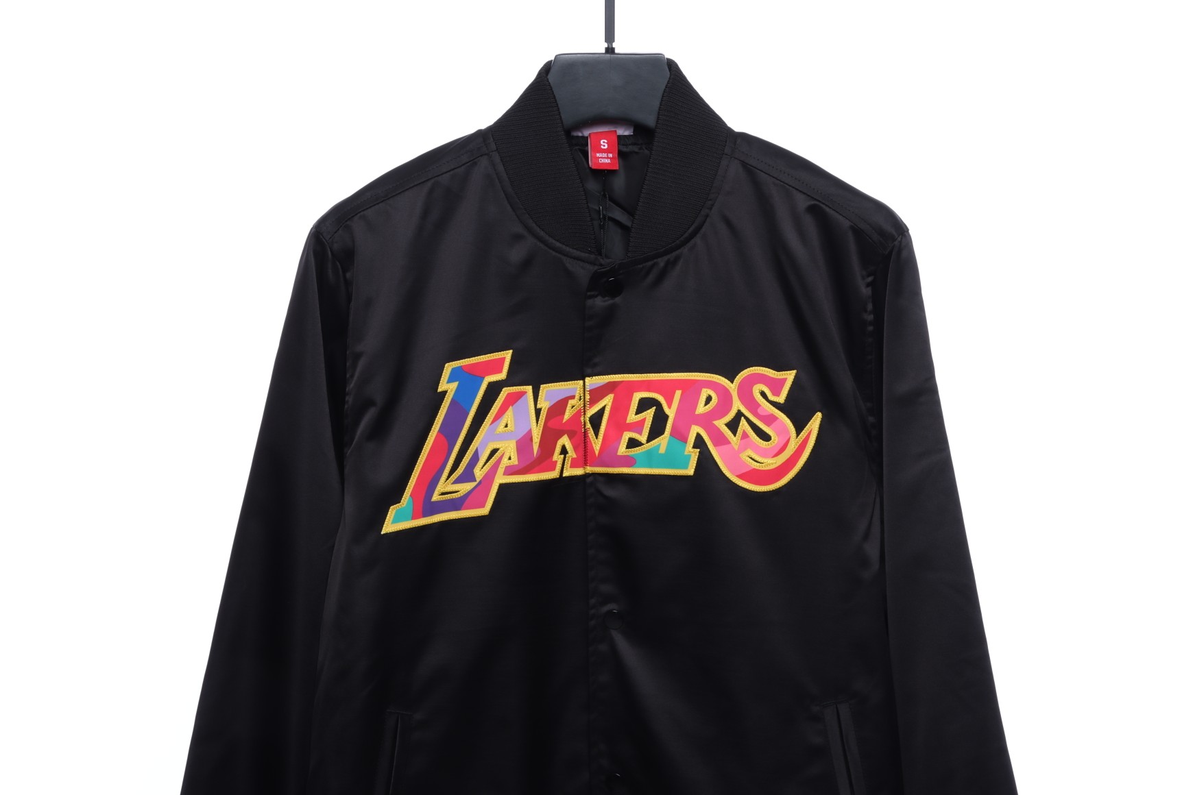 Takashi Murakami ComplexCon X LA Lakers M&N Satin Jacket Black