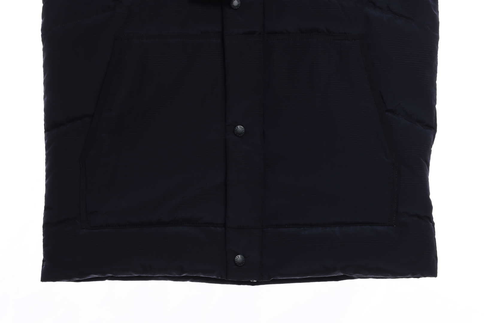 The North Face chest patch micro label down vest