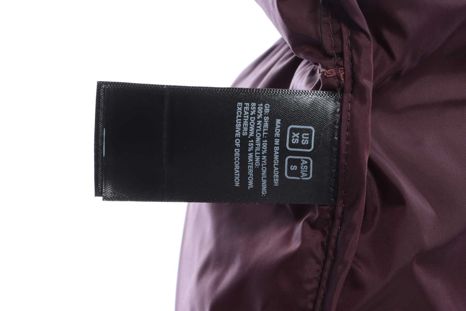 The North Face 96 red-brown down jacket