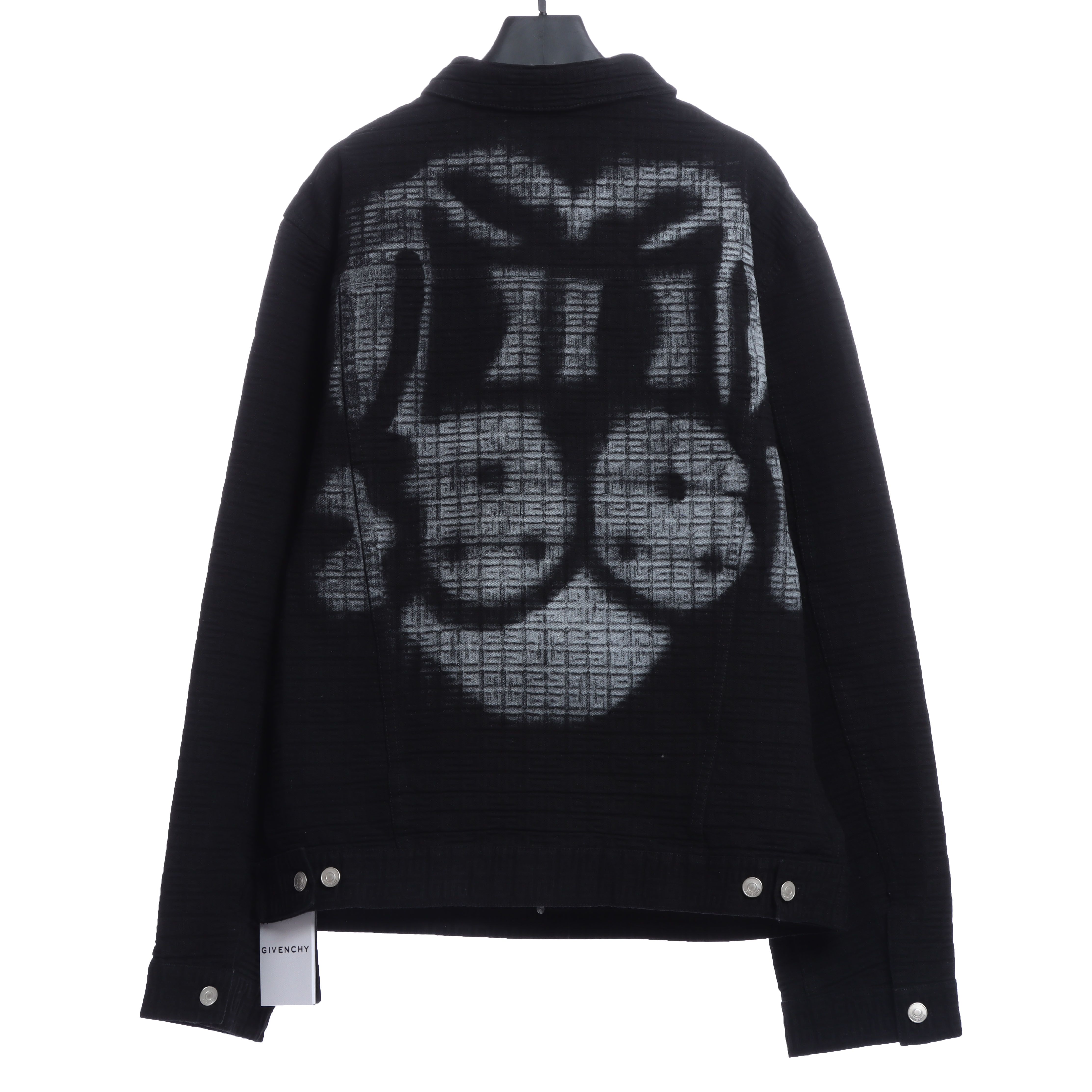 Giv3nchy dog head denim jacket 2022