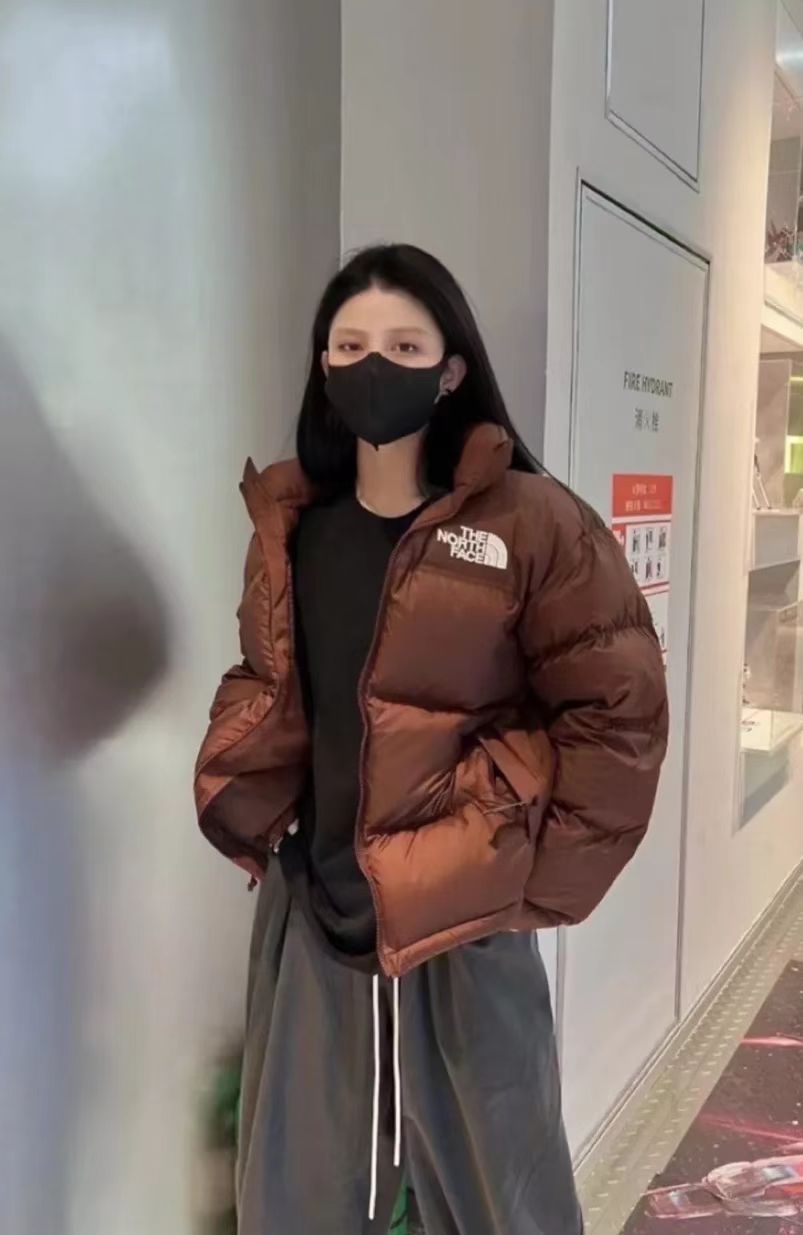 The North Face 96 red-brown down jacket